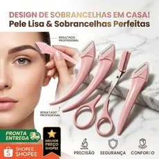 Kit 3 Navalhas Lâminas Facial Sobrancelha Dermaplaning Tira Pelos Buço Aparelho Depilador Feminino Rosto Skincare