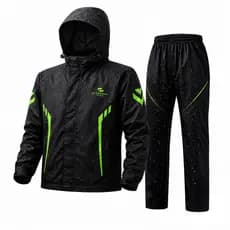 Conjunto Capa De Chuva Moto Motoqueiro Profissional Impermeável Refletivo 190T Resistente