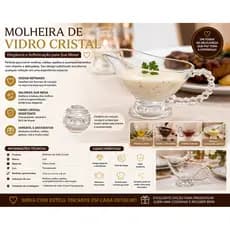 Molheira Cristal de Chumbo Coração 15,5X6X8cm Lyor