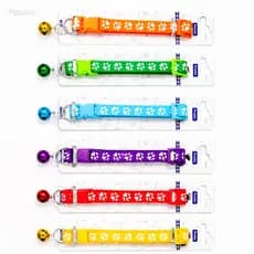 Coleira Pet / Cachorro / Gato Ajustável Colorida com Guizo e Fecho Resistente para Porte Pequeno