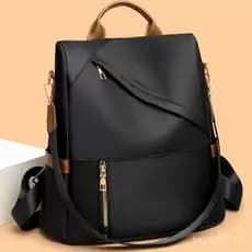 Modelo 019 – Bolsa feminina à prova d'água e antirroubo, ideal para escola, trabalho e viagens.