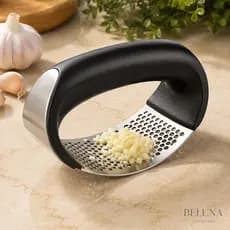 Espremedor de Alho Inox Manual Triturador Amassador Profissional Cozinha Fácil Limpar