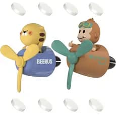 2 peças de aromatizadores de ar para carro Pilot, aromatizadores de ar para saída de ar de carro com design de macaco, c