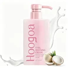 Creme Definidor de Cachos, Creme para Cabelos Cacheados de Longa Duração, Antifrizz, Hidratante, Suavizante, Realçador p