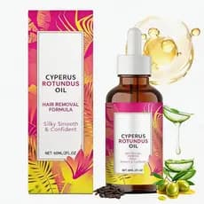 Óleo de Cyperus Rotundus - 60ml Óleo Corporal Botânico Natural para Remoção de Pelos, Hidratante e Óleo de Cyperus para