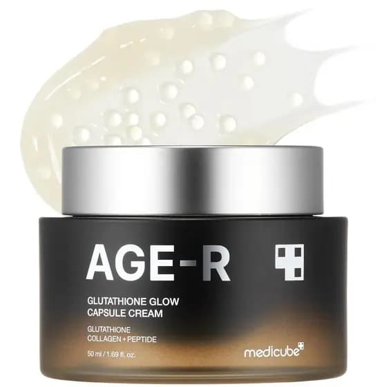 medicube AGE-R Glutathione Glow Capsule Cream - Creme Hidratante com Efeito Lifting Instantâneo - Peptídeo de Colágeno p