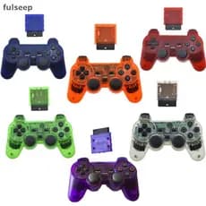 [fulseep] 1 Conjunto De Controlador De Jogo Sem Fio Colorido 2.4 Ghz Gamepad Joypad Para PS2 BR