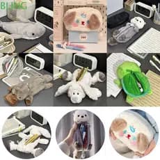 Lápis BLING , Bolsa De Caneta Multifuncional De Animal De Desenho Animado Armazenamento De Grande Capacidade De Alta Qua