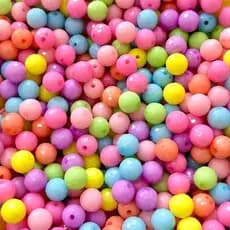 180pcs 8mm Infantis Coloridas Miçangas Para Pulseiras C2-3-8