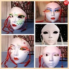 Moda Festa Máscara De Beleza Anime Carnaval Mascarado DIY Decorar Decorações De Role Play Acessórios Traje
