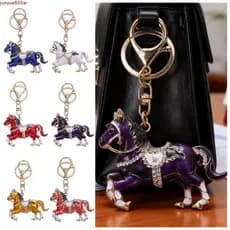 Chaveiro De Cavalo Do Zodíaco JUNYUE , Mini Com Strass Brilhante , Animal Criativo Colorido