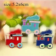 Little Train Car Series Adesivos de pano bordados Emblemas de roupas Braçadeiras Calças Patches Decalques com adesivo po