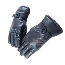 Luvas Retrô de Couro para Motocicleta / Luvas Impermeáveis para Moto/Fecho Zíper