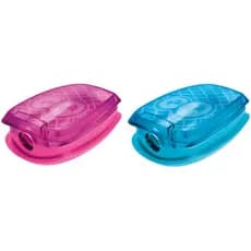 Kit 02 Apontador Escolar com Depósito Pulse Castor 1 Furo Divertido Criativo Maped