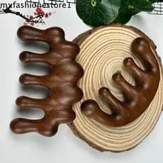MXFASHIONE Pente De Massagem De Cabeça , Meridiano Relaxante Para Couro Cabeludo Cabelo Confortável De Sândalo