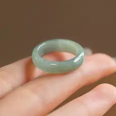 Anel de Jade Natural Juantong, Anel de Jade de Grau A, Joias de Jade por Atacado S2072507