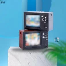 [Fel] Enfeites Em Miniatura Para Casa De Bonecas Mini De Brinquedo Retrô TV Venda Imperdível