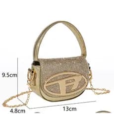 Mini Bag De Moda Corpo Cruzado Ombro Casual De Corrente Feminina