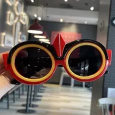 1 unidade de óculos de silicone para meninos, óculos de desenho animado super estilosos para fantasias, acessórios elega