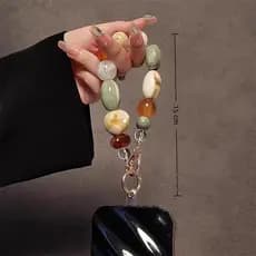 Corrente De Alça De Telefone SUHU , Cordão De Celular Em PVC Com Contas Alienígenas , Pingente Retrô Para