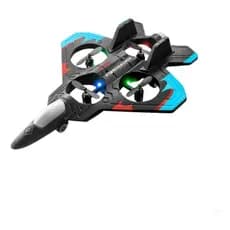 Avião De Controle Remoto Jet Fighter Plane Com Luzes Led