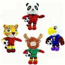 Mascote Masculino Aberdeen Momeijia Copa Do Mundo Boneca De Brinquedo De Pelúcia