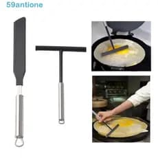 Espátula para Crepe ANTIONE, Utensílio de Cozinha em Aço Inoxidável, Crepe Francês, Molde Suspenso DIY T RPKW