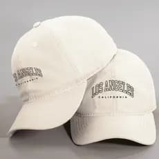 Boné Los Angeles California Aba Curva Dad hat 6 Gomos Casual Moderno Ajustável