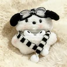 Para AirPods Pro3 4 3 2 1 Pro 3 Pro2 Caso De Fone De Ouvido 3D Pelúcia Pochacco Bonito Filhote De Cachorro Pele Protetor