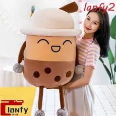 LANFY Pérola MilkTea Brinquedos De Pelúcia Travesseiro De Dormir Decoração Brinquedo Crianças Presentes Dos Desenhos Ani