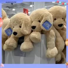 Cão Oversized brinquedo de pelúcia Golden Retriever boneca segurando dormir enviar menina presente aniversário Labrador