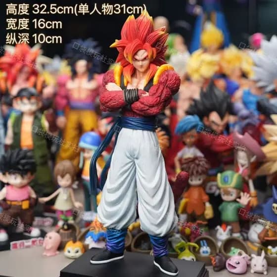 [Em Estoque] Figura JG Violent Bear Dragon Ball Super Saiyan Gogeta [Edição Limitada Exclusiva] Estátua Modelo GK Dragon