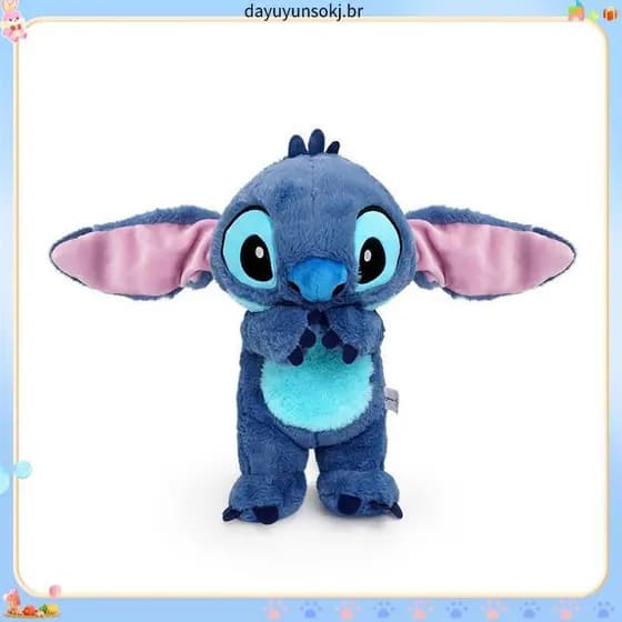 Brinquedo De Pelúcia Macio Stitch Com Música E Orelhas Iluminadas , Ideal Para Brincar