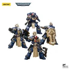 1/18 JOYTOY Warhammer 40K Secret Level Ultramarines Bladeguard Veterans 3-Pack Metaurus Levantus Torvald Figuras
