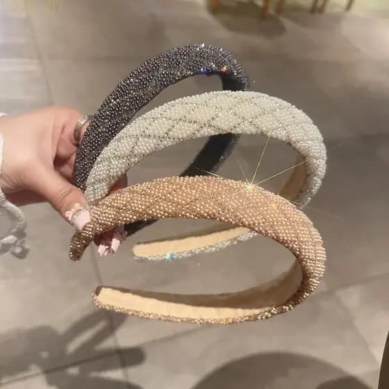Strass Bandana Espumante Base De Esponja Macia Detalhe Feito À Mão