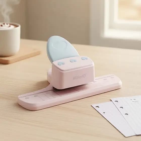 Perfurador Manual de Papel em Formato de Coração, Portátil para DIY em Cadernos, Cartões e Fotos, Ferramenta Artesanal