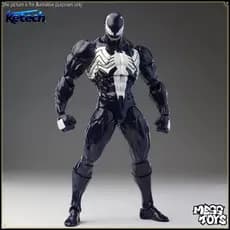 CT Mess Toys Symbiote Homem Aranha Figura De Ação Preto Fatal Vizinho Venom Terno Colecionável Boneca Móvel Brinquedo