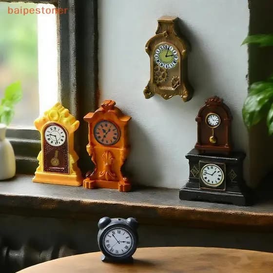 [baipestoner] 1/8 Peças Acessórios Para Casa De Bonecas 1 : 12 Em Miniatura Europeu Vintage Decoração De Parede Modelo Y