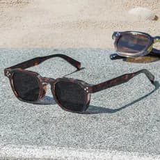 Óculos De Sol Com Rebites Quadrados Para Mulheres E Homens , Tendência Vintage , Praia , Masculino Feminino , Proteção U
