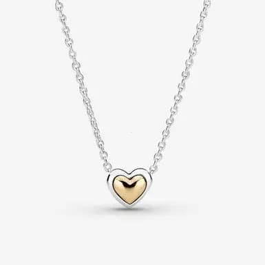 Colar De Amor De Duas Pedras Em Prata 925