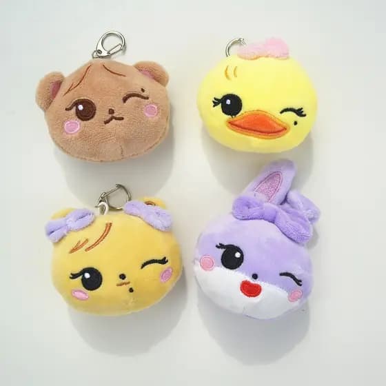 Chaveiro de Pelúcia Brilhante Especial BLACKPINK Ídolo de Música Pop Coreana Acessório de Pingente de Avatar