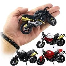1:18 Modelo de Motocicleta Aliança Simulação Ornamento Mini Brinquedo Presente para Crianças Decoração