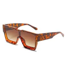 Óculos de Sol Quadrados Laranja de Verão, Oversized, Vintage Retro, Armação Grande, Óculos Femininos de Moda, Óculos Uni