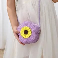 Bolsa De Ombro OKDEALS , Crossbody De Flor De Palha , Lindo Tecido Para Meninas E Crianças EAKK