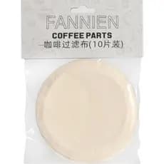 Pano de filtro para pote de sifão de café Pano de filtro para cafeteira 10 peças Filtro de algodão