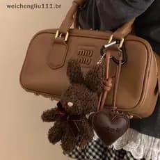 #     weicheng Chaveiro de Pelúcia Coelho Fofo Y2K, Pingente de Coelhinho para Mochila.   FCQT