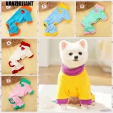NANZHIJIANT Macacão De Pelúcia Para Cachorro , Padrão De Urso Com Pijama Quente Anel D , Confortável