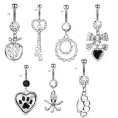 piercing umbigo bijuterias femininas ✰Comércio eletrônico transfronteiriço venda quente novo estilo zircão cristal umbig