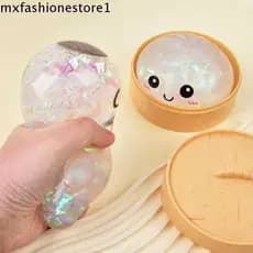 MXFASHIONE Brinquedo Sensorial Para Alívio Do Estresse , Bola De Massa Macia , Espremível Apertar Pão Cozido No Vapor