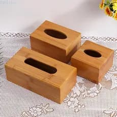 BLISSC Rack De Tecido Fashion Bambu Ecológico Quadrado Restaurante Ocidental Porta Guardanapo Para Casa